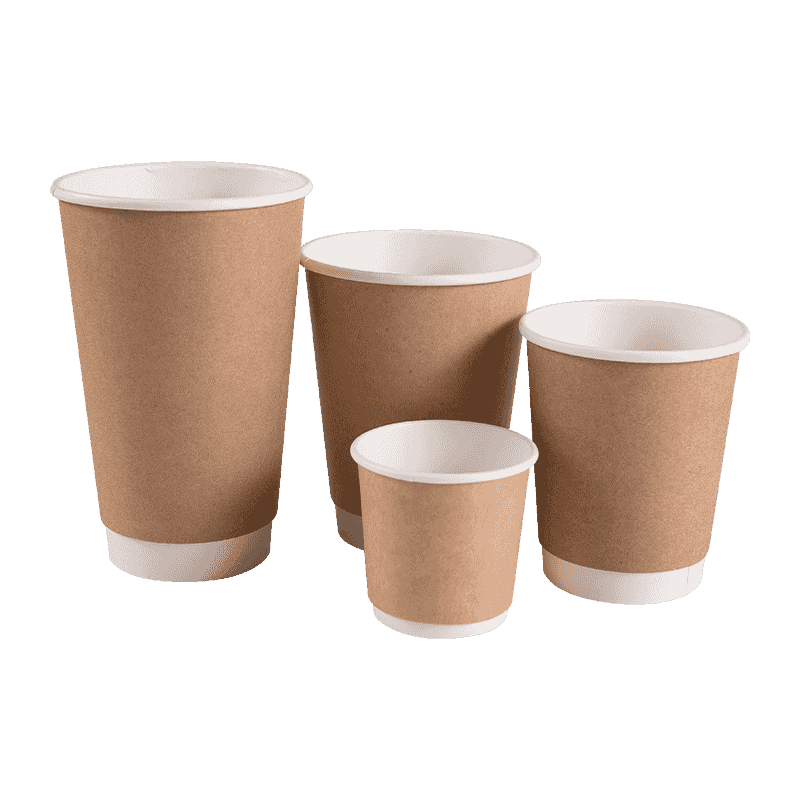 Kraft Double Wall Take Out Coffee Cup