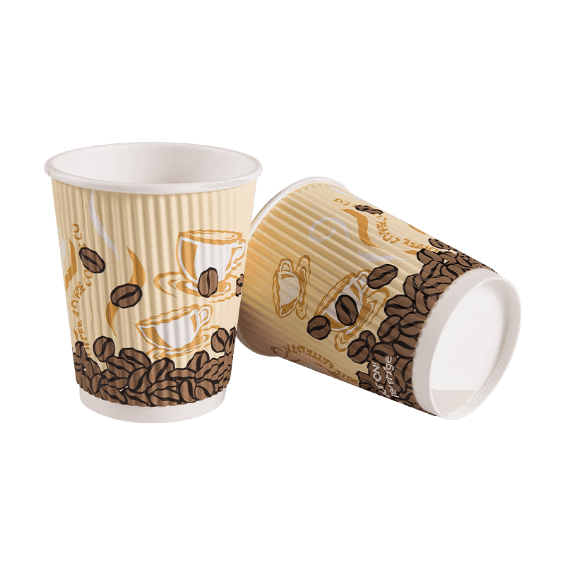 Varme drikker Vanntett isolert dobbelvegg Ripple Paper Cup