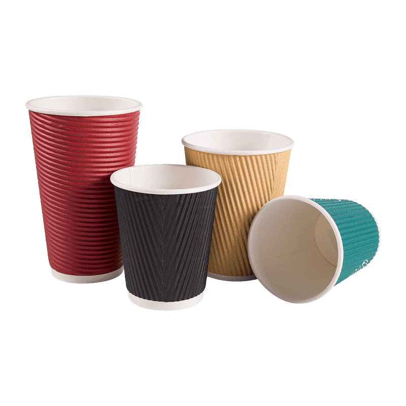 Varme drikker Vanntett isolert dobbelvegg Ripple Paper Cup