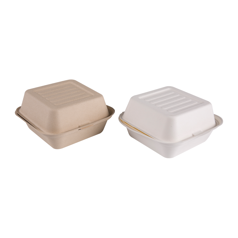 Sukkerrør Bagasse Square Takeaway Burger Lunsjbeholder