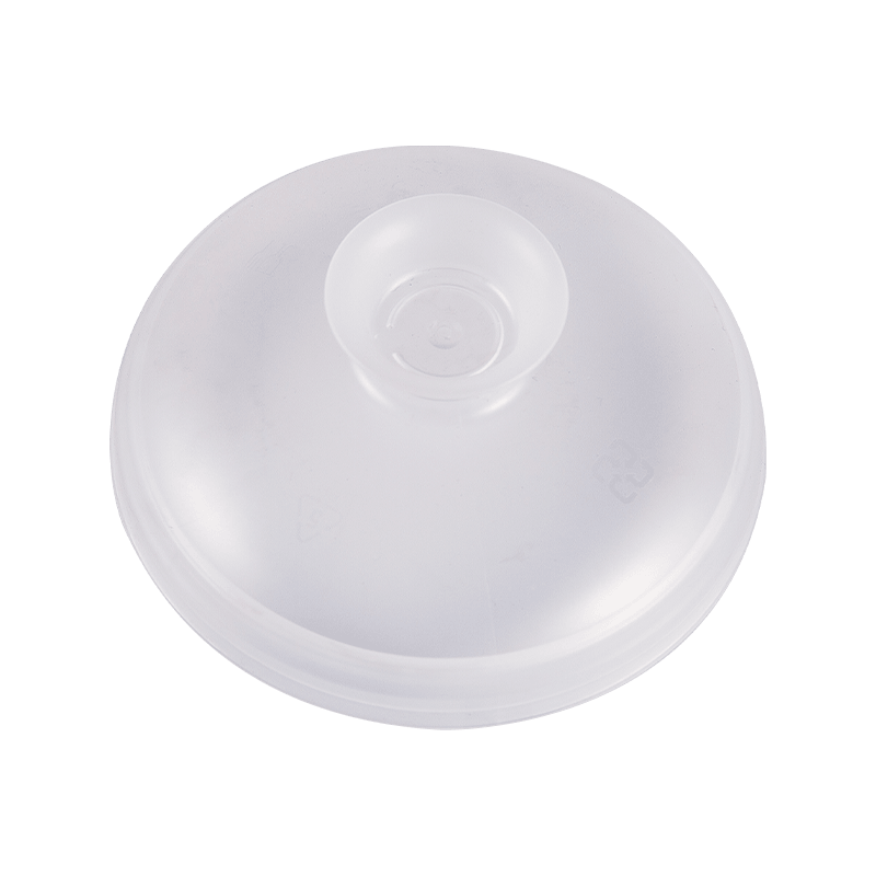 Engangs Takeaway Cold Drink Plast PP Dome Cover med O-hull